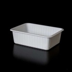 Eldobható alj fehér szögletes 50db/csomag 750ml 8cs/#