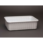 Eldobható alj fehér szögletes 50db/csomag 500ml 8cs/#