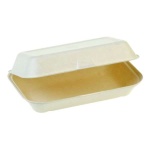 Lebomló Cukornád doboz, (menübox HP3) csuklós fedéllel, nagy 235x140x67mm, 125 db/cs