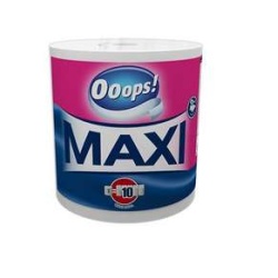 Háztartási papírtörlő, 2 rétegű, 500 lap, tekercses, Ooops "Maxi"