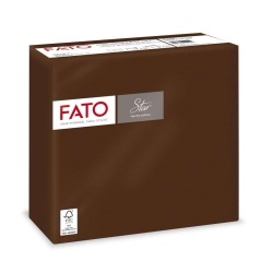 FATO Szalvéta Barna 38*38cm 2rtg.40db/csomag, 30 csomag/karton