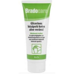 Bradocare munkavédelmi kézápoló krém, 100 ml, aloe vera, glicerines