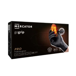 Gogrip nitril kesztyű vastag fekete 50 db/doboz "L"