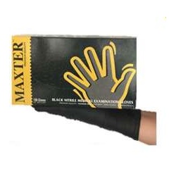 Maxter Nitril FEKETE púdermentes 100 db-os vizsgálókesztyű (5,5gr) "XXL"