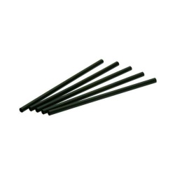Lebomló PLA koktél szívószál, 8x150mm, fekete, 500 db/cs