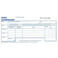 Kiadási pénztárbizonylat 25x2 -B.318-103/V