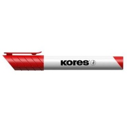 Tábla- és flipchart marker, 3 mm, kúpos, KORES "K-Marker XW1", piros