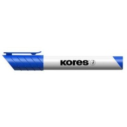 Tábla- és flipchart marker, 3 mm, kúpos, KORES "K-Marker XW1", kék